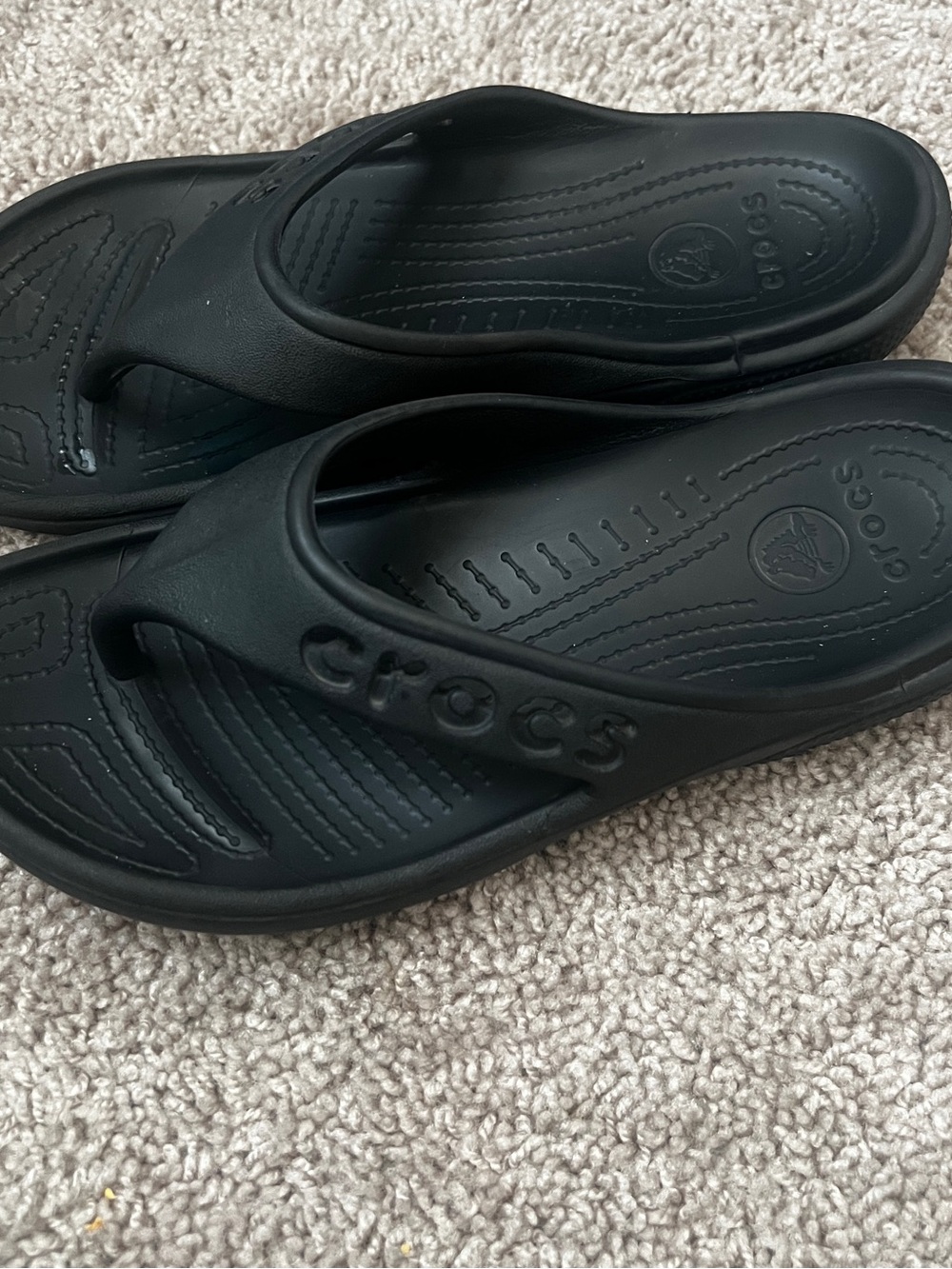 CROCS Black Croslite Footbed Sandal